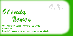 olinda nemes business card